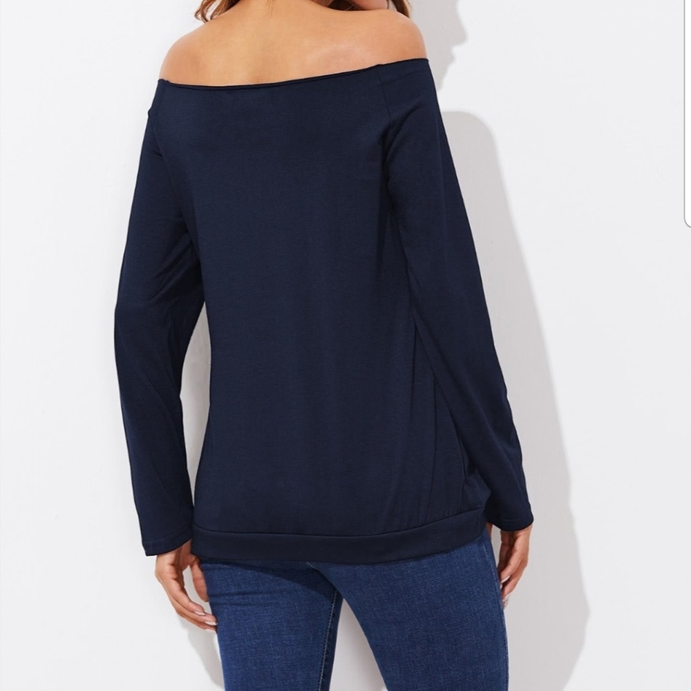 2 for $30--Wifey Raw Cut Bardot Tee - Picture 4 of 8